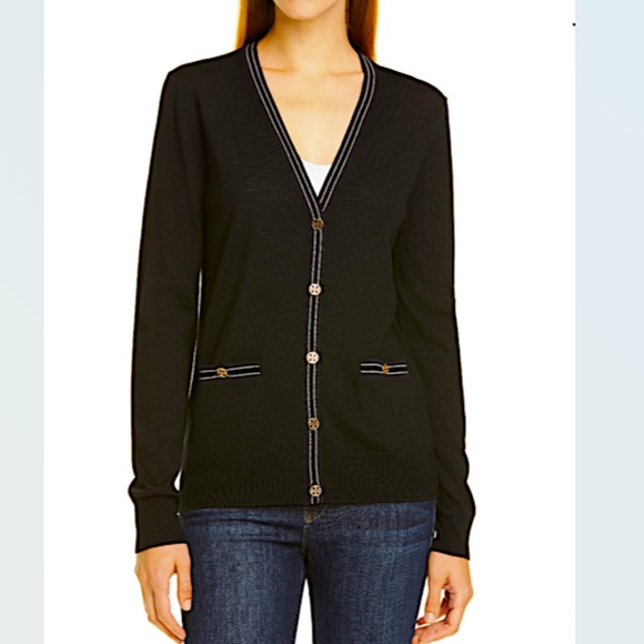 TORY BURCH Madeline wool cardigan - Picture 1 of 12